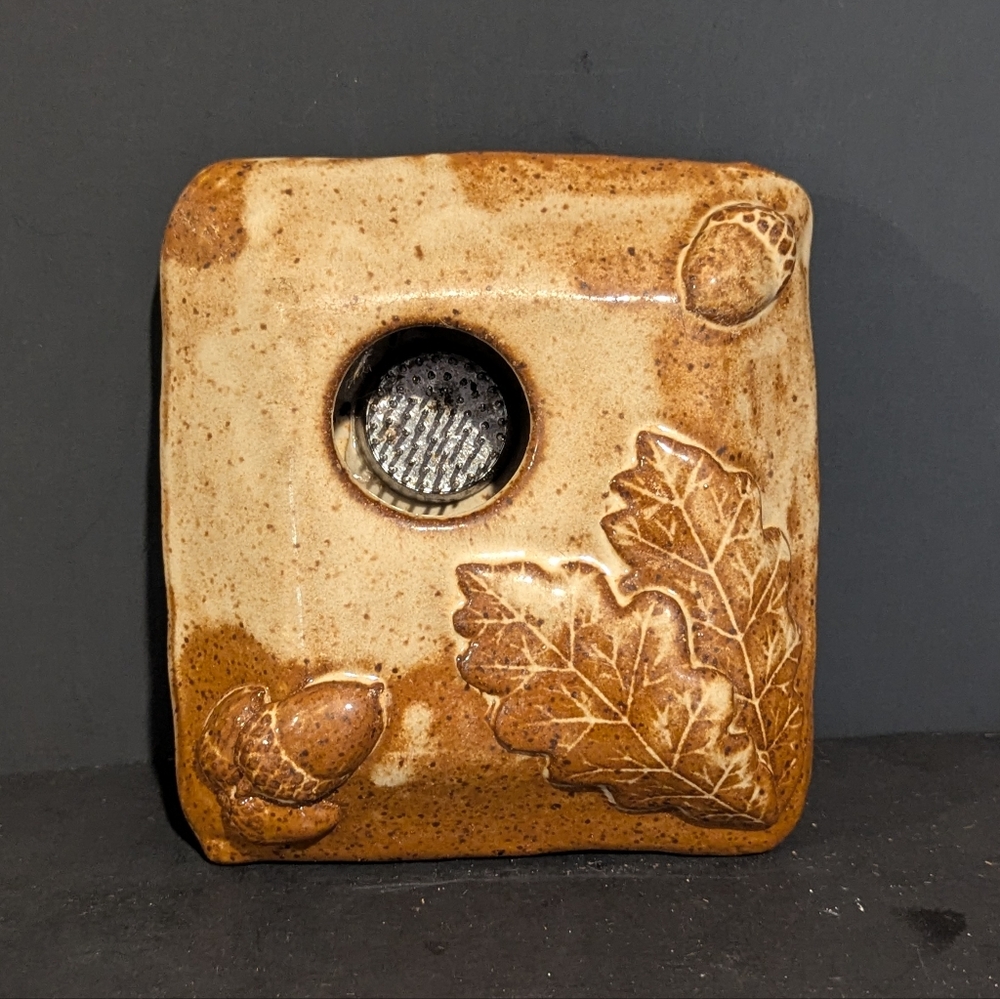 POTTERY FLOWER FROG SHIGARAKI WARE JAPANESE POTTERY